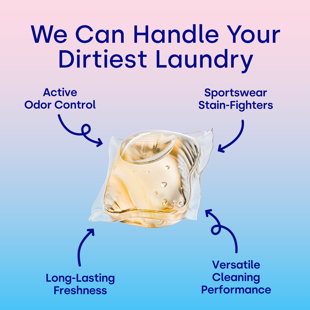 Activewear Laundry Detergent Pods, Rose Energy