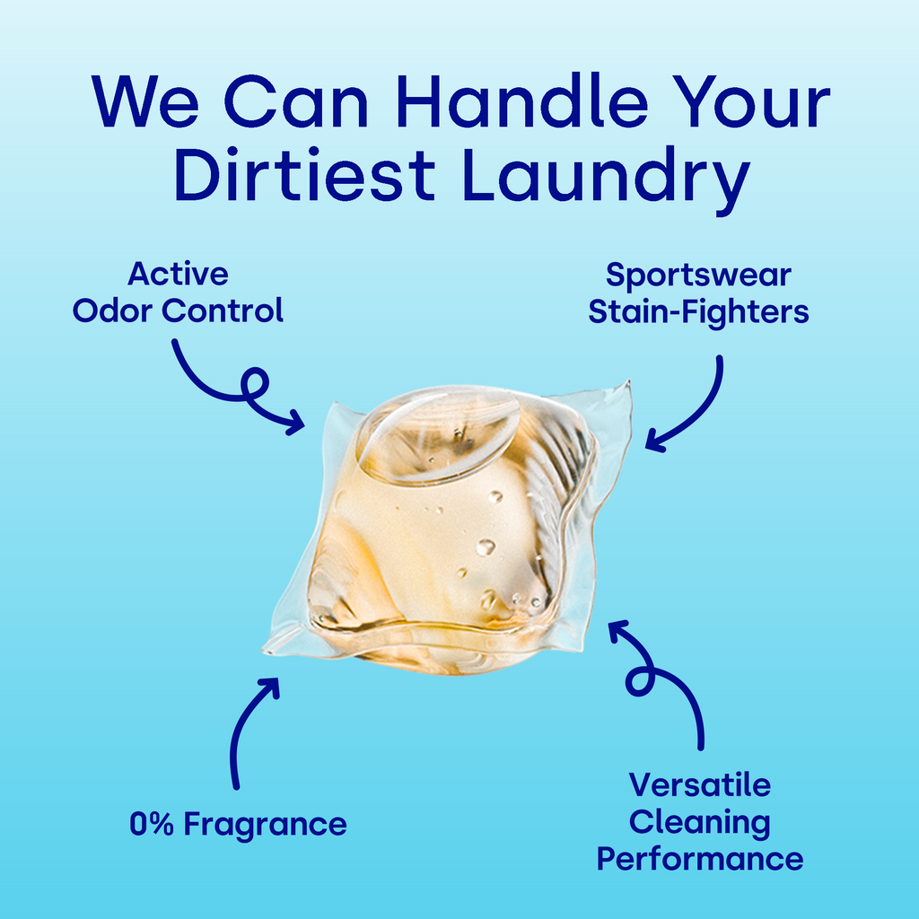 Activewear Laundry Detergent Pods, Unscented