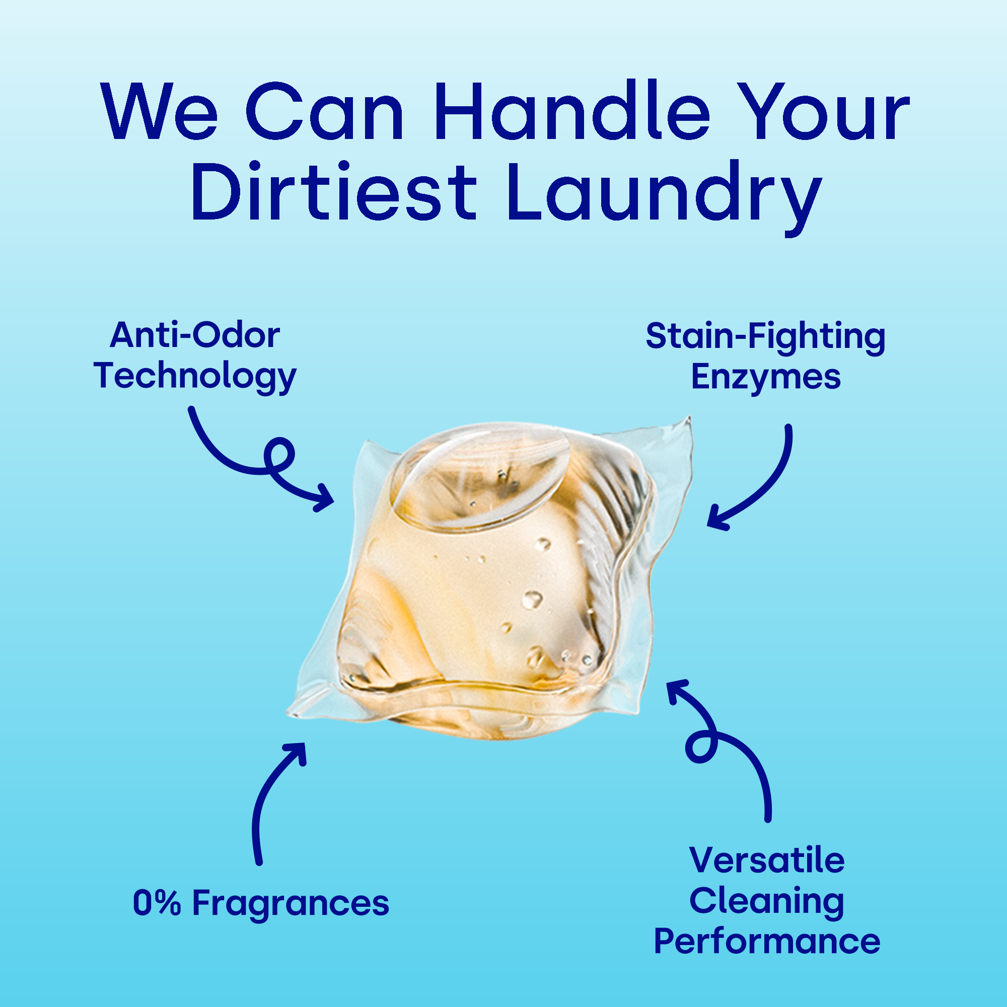 Free & Clear Laundry Detergent Pods, Unscented