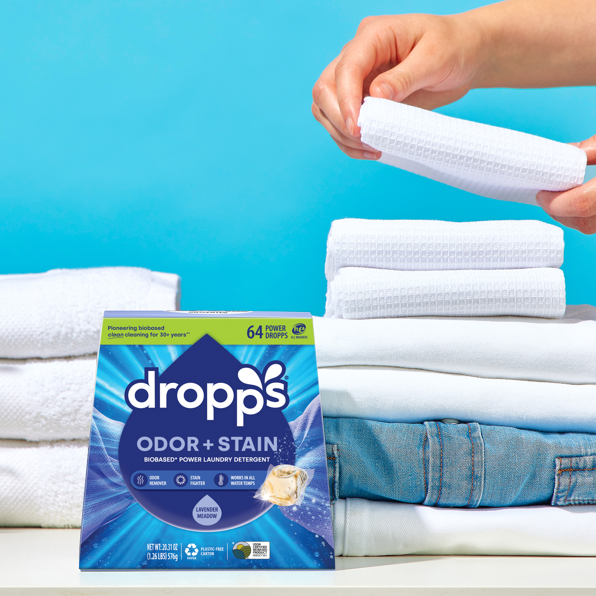 Odor & Stain Laundry Detergent Pods, Lavender Meadow