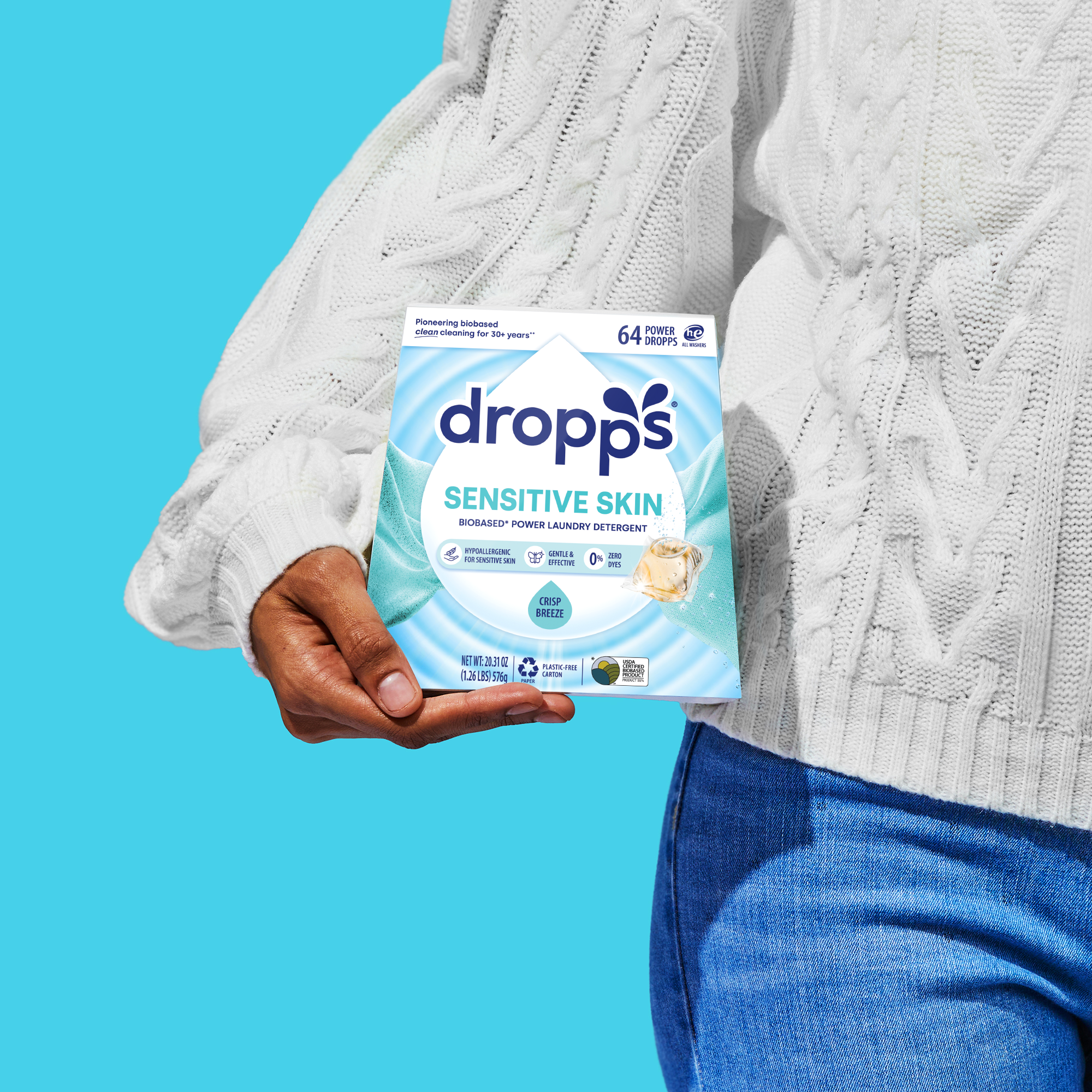 Sensitive Skin Laundry Detergent Bulk Pods, Crisp Breeze