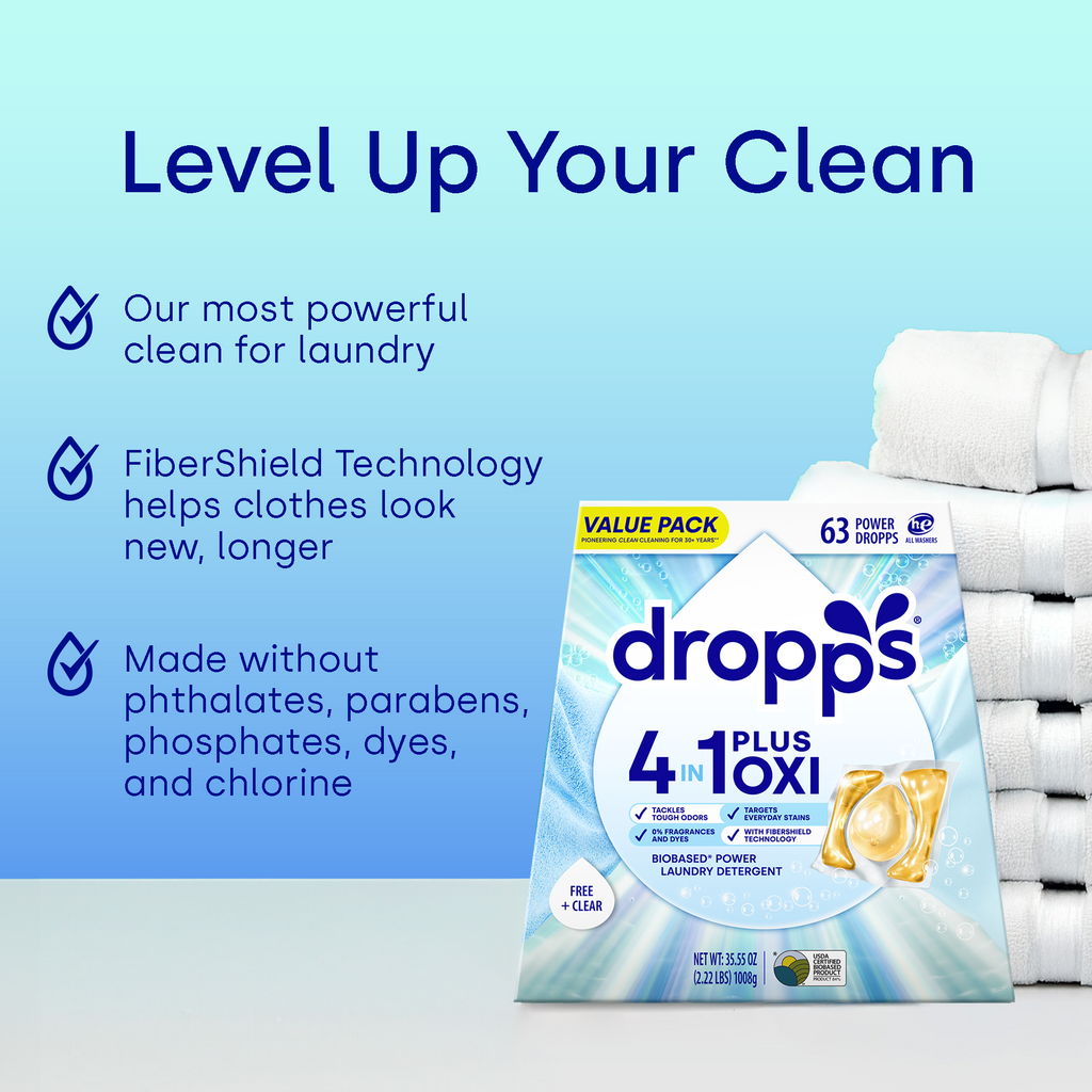 4-in-1 Plus Oxi Biobased Power Laundry Detergent Pods, Unscented