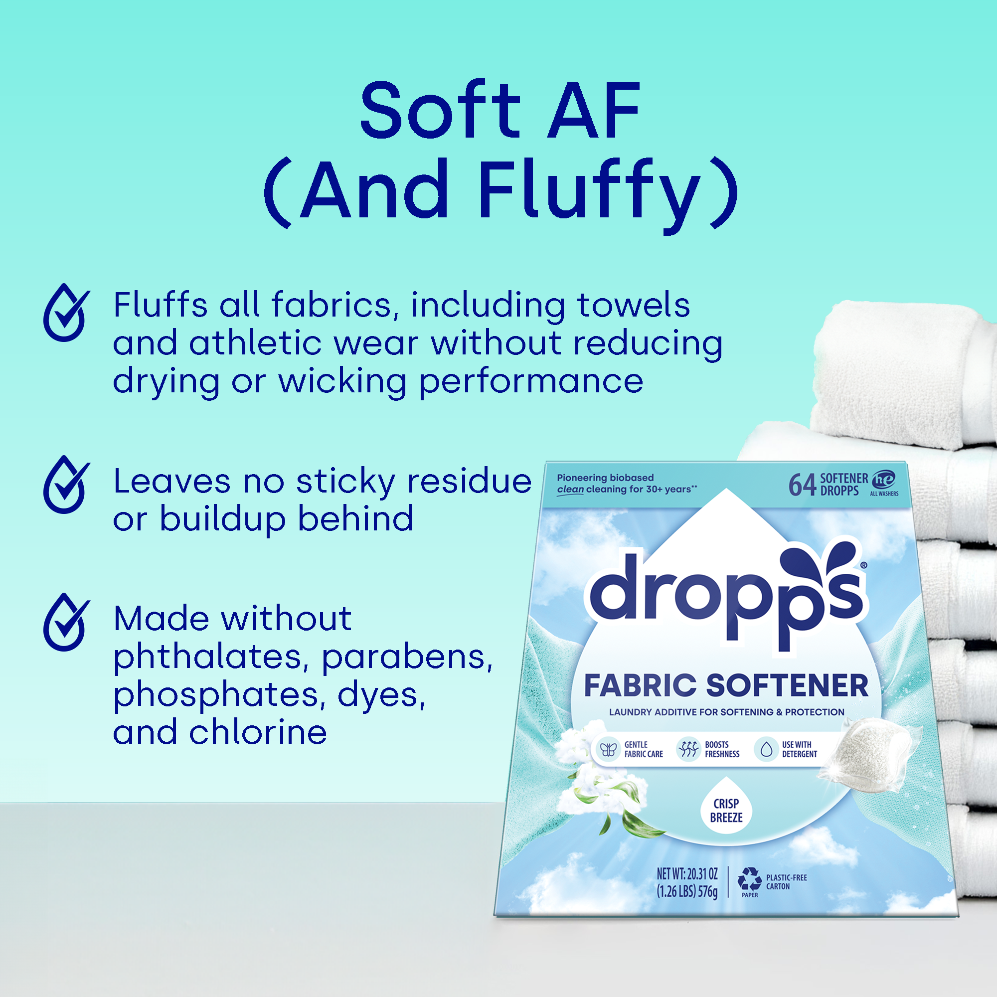 Fabric Softener Pods, Crisp Breeze