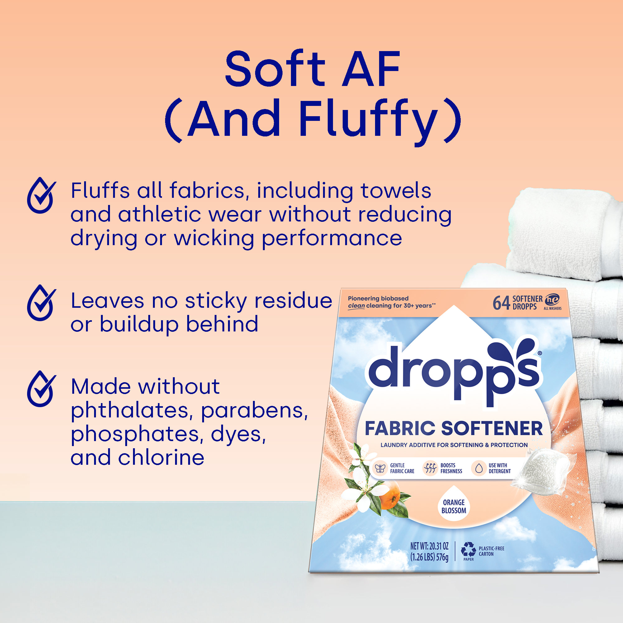Fabric Softener Pods, Orange Blossom