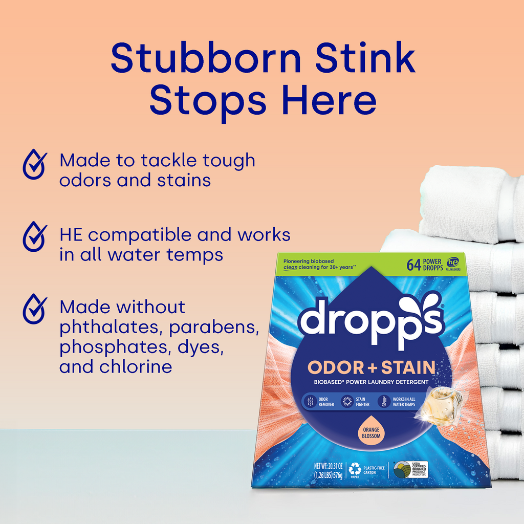 Odor & Stain Laundry Detergent Pods, Orange Blossom