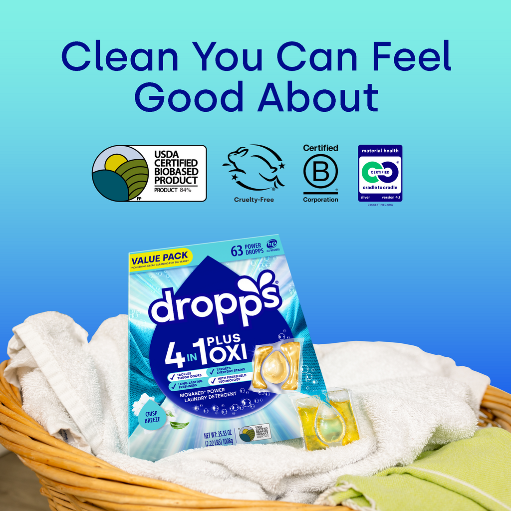 4-in-1 Plus Oxi Biobased Power Laundry Detergent Pods, Crisp Breeze