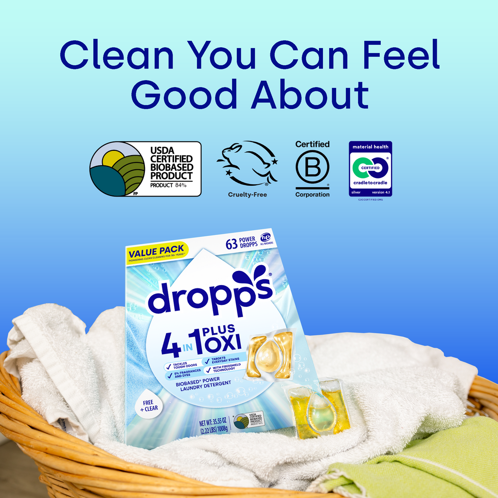 4-in-1 Plus Oxi Biobased Power Laundry Detergent Pods, Unscented