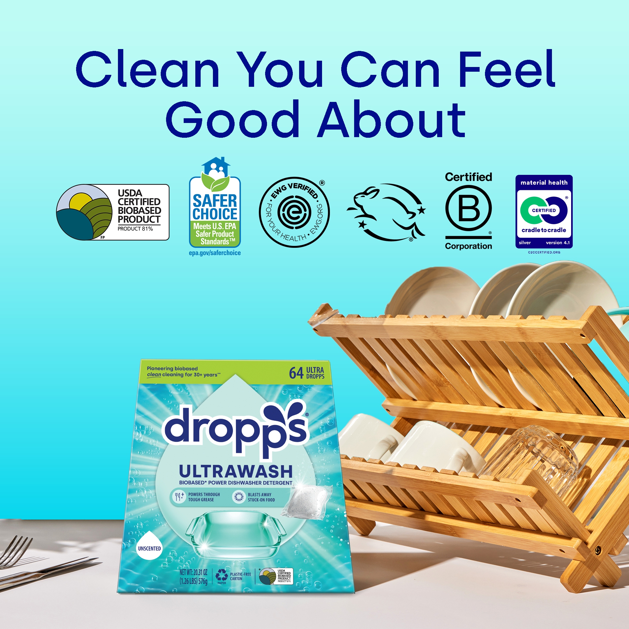 UltraWash Dishwasher Detergent Pods, Unscented