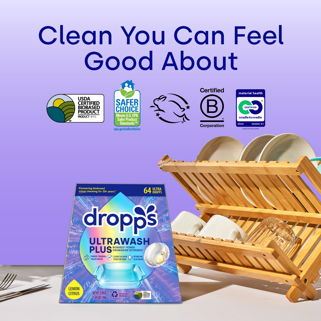 UltraWash Plus Biobased Power Dishwasher Detergent Pods, Lemon Citrus