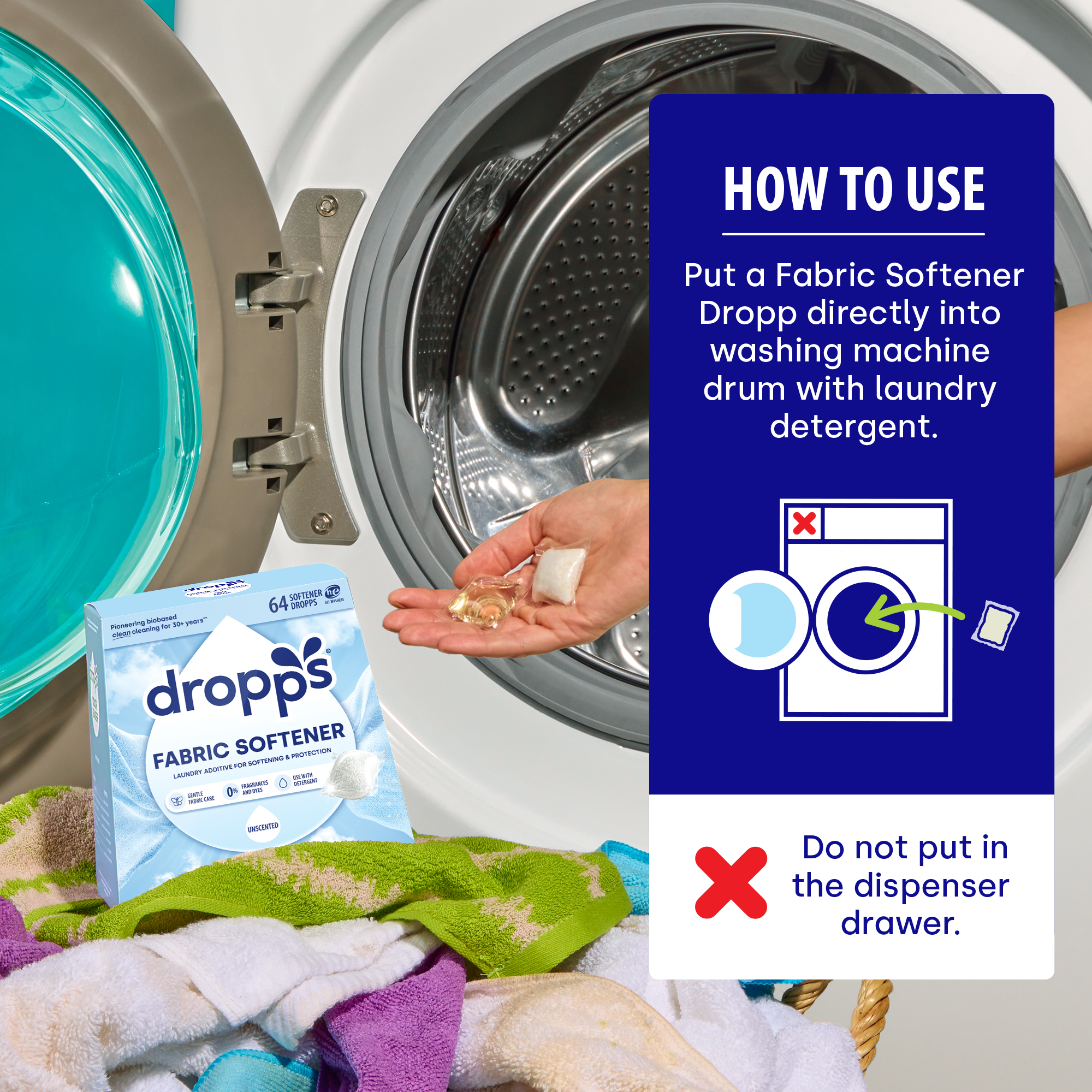 Fabric Softener Pods, Unscented