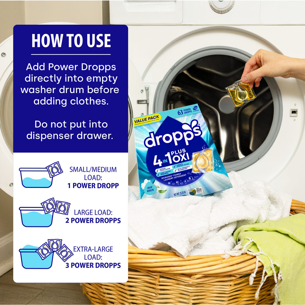 4-in-1 Plus Oxi Biobased Power Laundry Detergent Pods, Crisp Breeze
