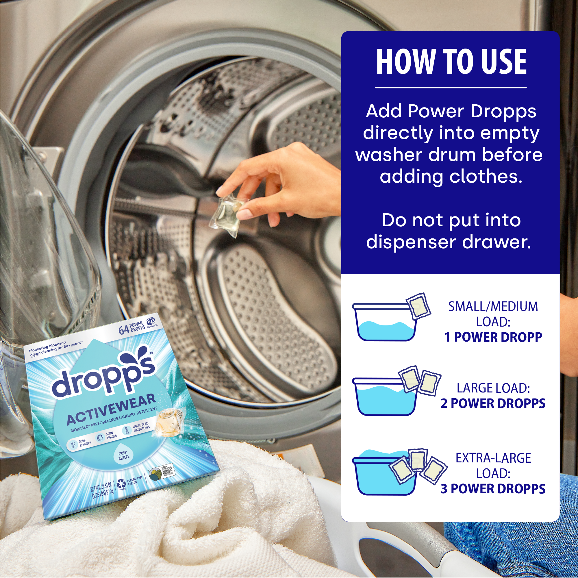 Activewear Laundry Detergent Pods, Crisp Breeze