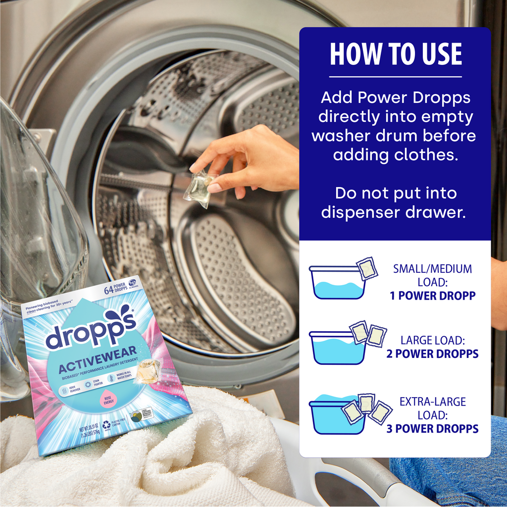 Activewear Laundry Detergent Pods, Rose Energy
