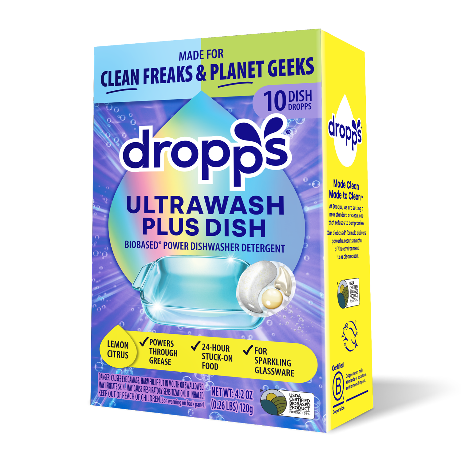 Trial Size UltraWash Plus Dishwasher Detergent Pods, Lemon Citrus